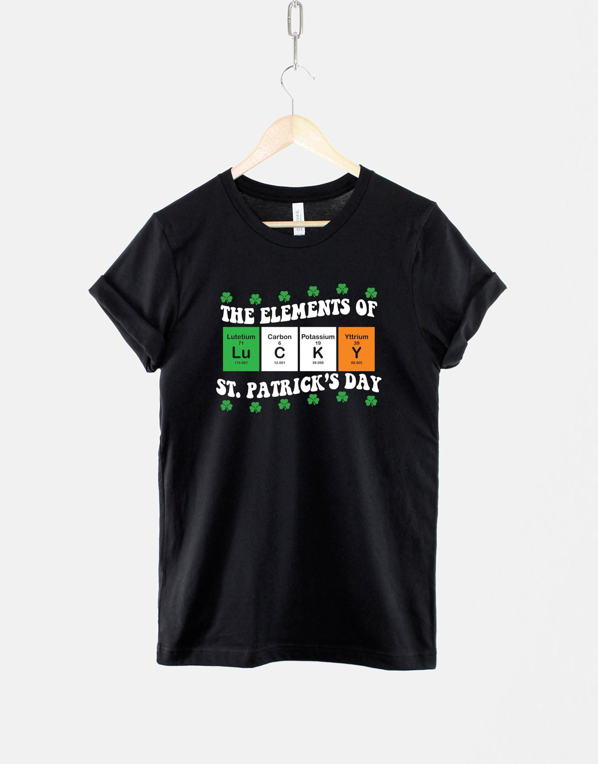 St Patricks Day TShirt Element Of St Patricks Day Shirt Periodic Table Lucky TShirt Graphic Tee – Feel-Good Design · High-Quality Print