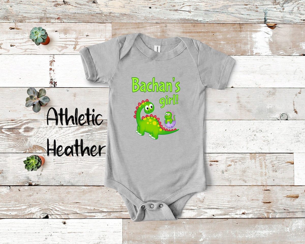 Bachan39s Girl Cute Grandma Name Dinosaur Baby Bodysuit Tshirt or Toddler Shirt for a Japanese Grandmother Gift or Pregnancy Announcement Graphic Tee – Feel-Good Design · Must-Have Style