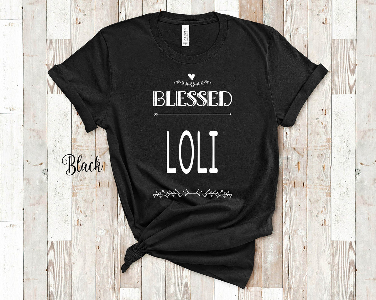 Blessed Loli Grandma Tshirt Special Grandmother Gift Idea for Mother39s Day Birthday Christmas or Pregnancy Reveal Announcement Graphic Tee – Bold Style · Perfect For Daily Wear