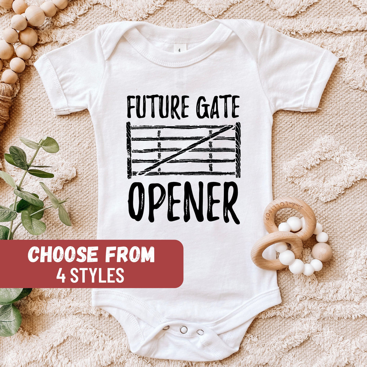 Farm Baby Bodysuit Cattle Farmer Pregnancy Announcement Baby Bodysuit Country Baby Bodysuit Baby Gift Future Gate Opener Baby Bodysuit Graphic Tee – Soft Feel · Great Gift For Fans