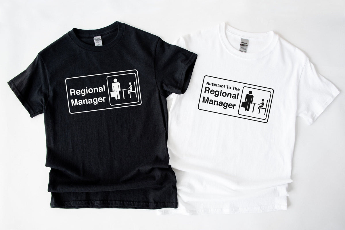 Regional Manager TShirt Assistant to The Regional Manager Matching Shirts Dad and Son Matching Shirts Father Daughter Shirts Graphic Tee – Feel-Good Design · Perfect For Daily Wear