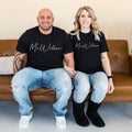 Personalized Mr and Mrs Shirts Personalised Honeymoon Shirts Custom Name Wedding TShirts Graphic Tee – Feel-Good Design · Great Gift For Fans