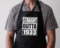 Baking Apron 91st Birthday Gifts 91st Birthday Apron Cooking 91 Years Old Bbq Summer Straight Outta Year 1933 Graphic Tee – Warm & Stylish · High-Quality Print