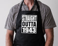 Baking Apron 81st Birthday Gifts 81st Birthday Apron Cooking 81 Years Old Bbq Summer Straight Outta Year 1943 Graphic Tee – Bold Style · Top Pick For Any Outfit