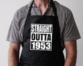Baking Apron 71st Birthday Gifts 71st Birthday Apron Cooking 71 Years Old Bbq Summer Straight Outta Year 1953 Graphic Tee – Cozy Vibes · Trending Graphic Apparel