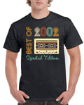 22nd Birthday TShirt Gifts Presents For Dad TShirt Top T Shirt Shirt Gift Present Limited Edition Funny Best Of 2002 22 Years Old Graphic Tee – Premium Graphic · Great Gift For Fans