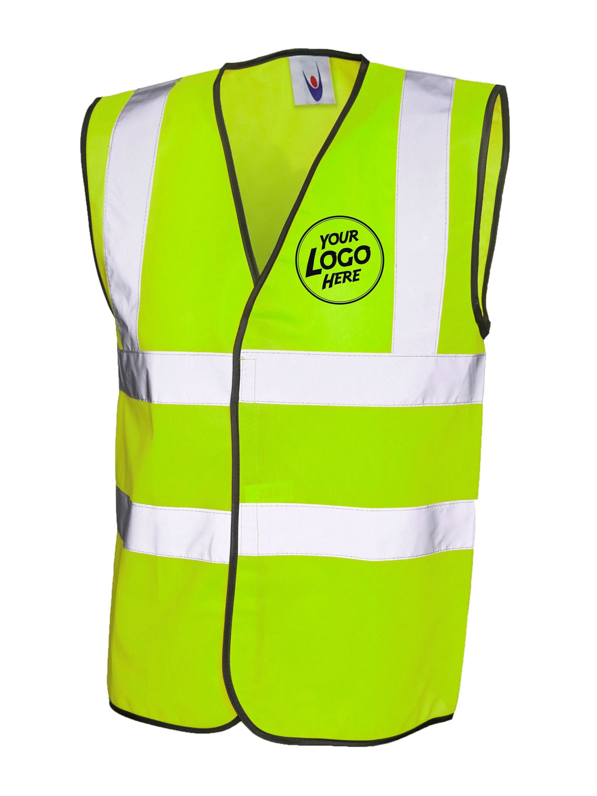 Personalised Hi Vis Vest Custom Work Shirts For Men Printed Front Back Vest Workwear Text Or Logo Hospitality Working Graphic Tee – Premium Graphic · High-Quality Print
