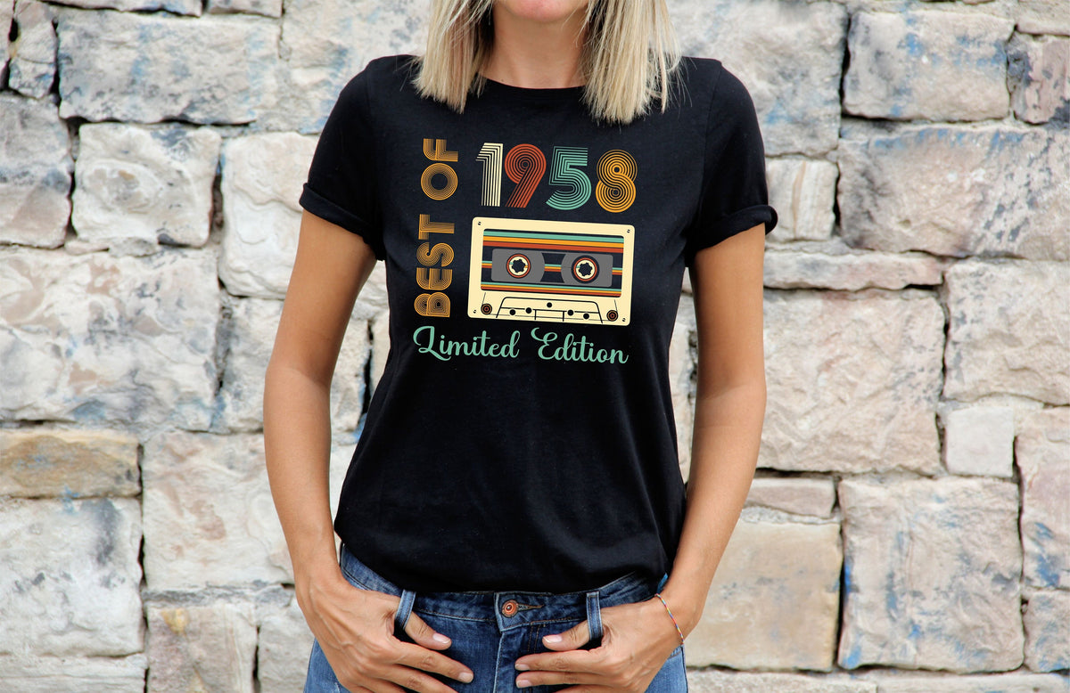 Womens 66th Birthday Gifts For Mam T Shirt Gift Present Limited Edition Best Of 1958 66th Birthday Gift For Her Graphic Tee – Easygoing Wear · Top Pick For Any Outfit