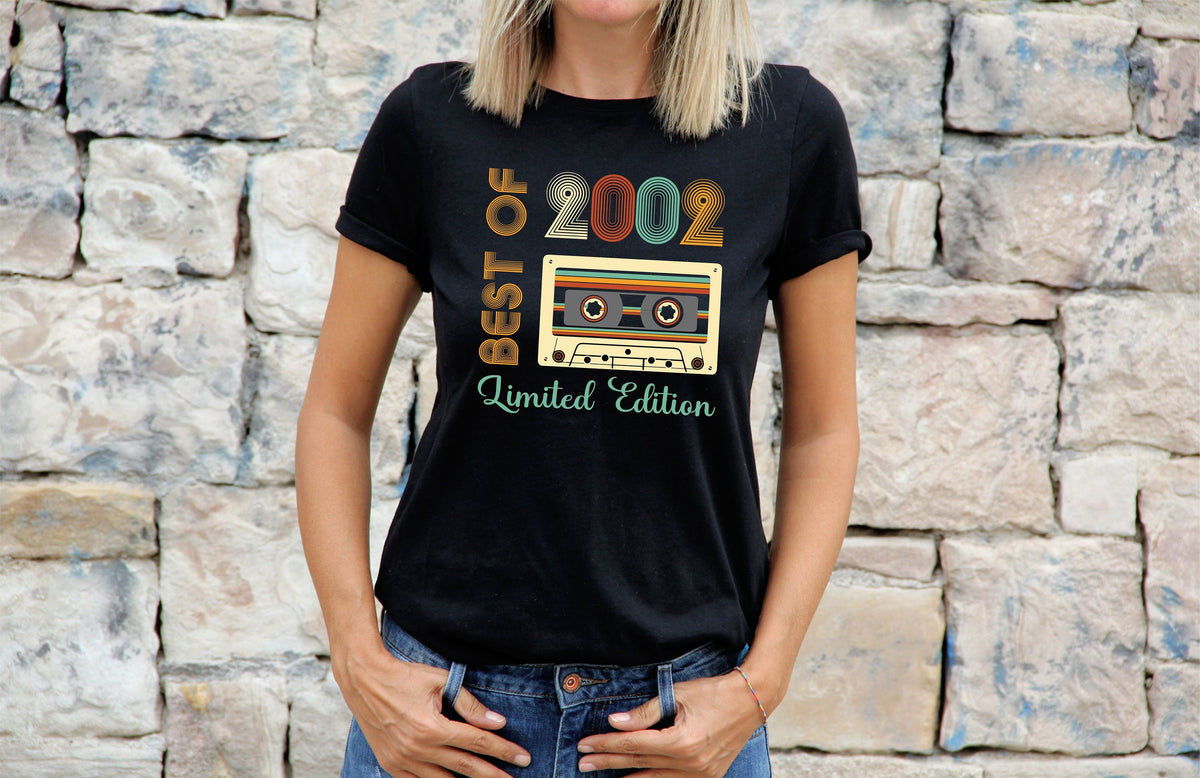 Womens 22nd Birthday Gifts For Mam T Shirt Gift Present Limited Edition Best Of 2002 22st Birthday Gift For Her Graphic Tee – Soft Feel · High-Quality Print