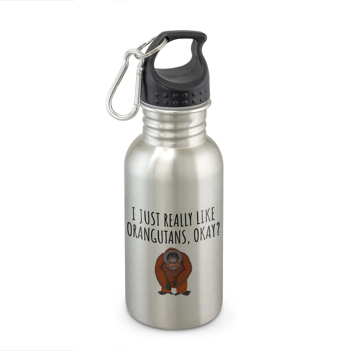 Orangutan Water Bottle Orangutan Lover Gift Present for Orangutan Fans I Just Really Like Orangutans Graphic Tee – Aesthetic Look · Must-Have Style