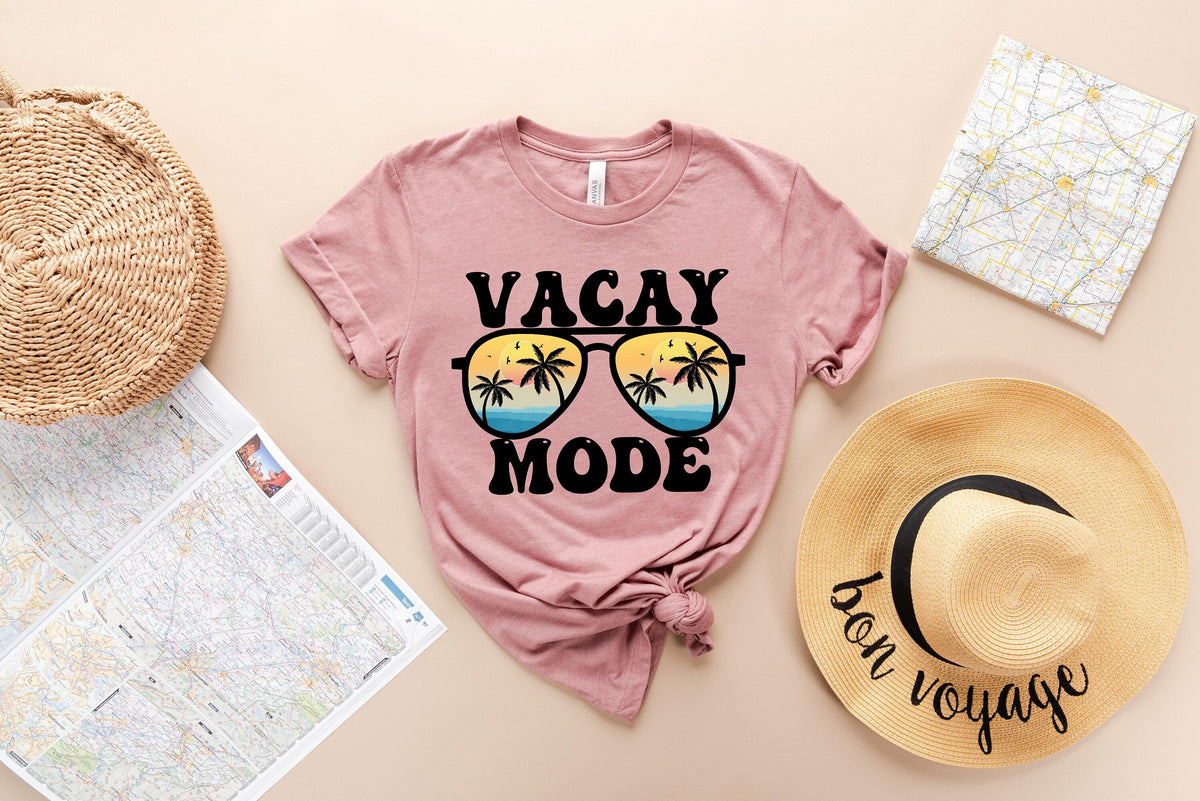 Vacay Mode Shirt Vacation Shirt Vacay Mode Camping Shirt Travel Shirt Adventure Shirt Road Trip Shirt Adventure Lover Shirt Graphic Tee – Everyday Comfort · Great Gift For Fans