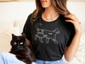 Cat TShirt Cat Petting Chart Shirt Petting Your Cat Diagram TShirt Cat Owner TShirt Graphic Tee – Bold Style · High-Quality Print