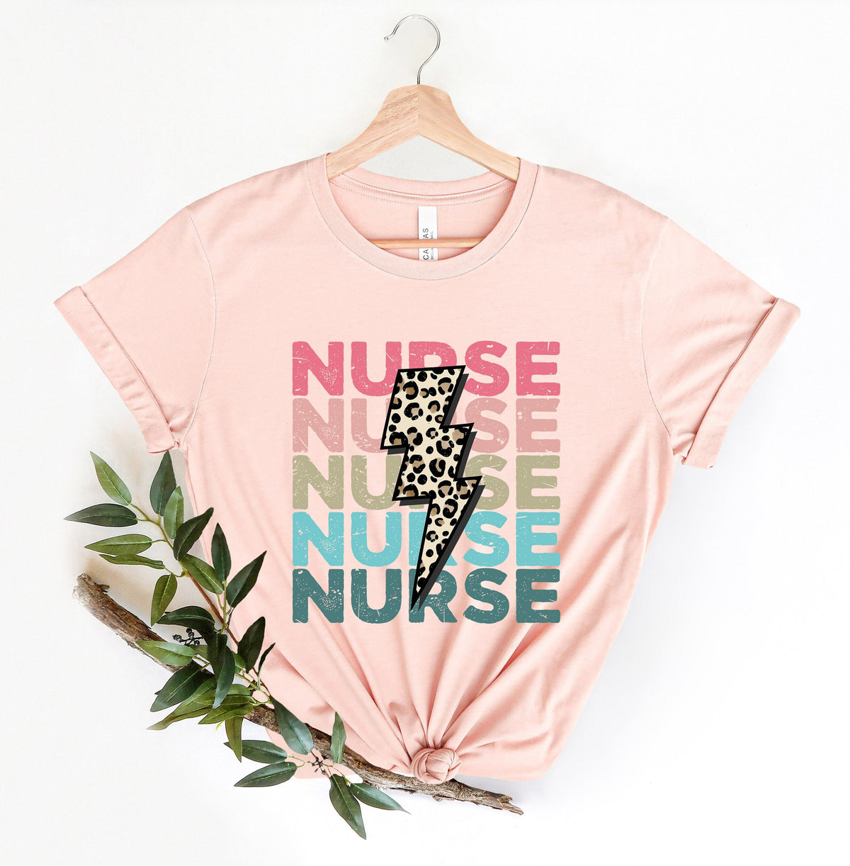 Nurse Lightning Bolt ShirtGift For Nurse Shrit Nurse Graduation Shirts Nurse Graduation ShirtDistressed Leopard Nurse Shirt Graphic Tee – Premium Graphic · Perfect For Daily Wear