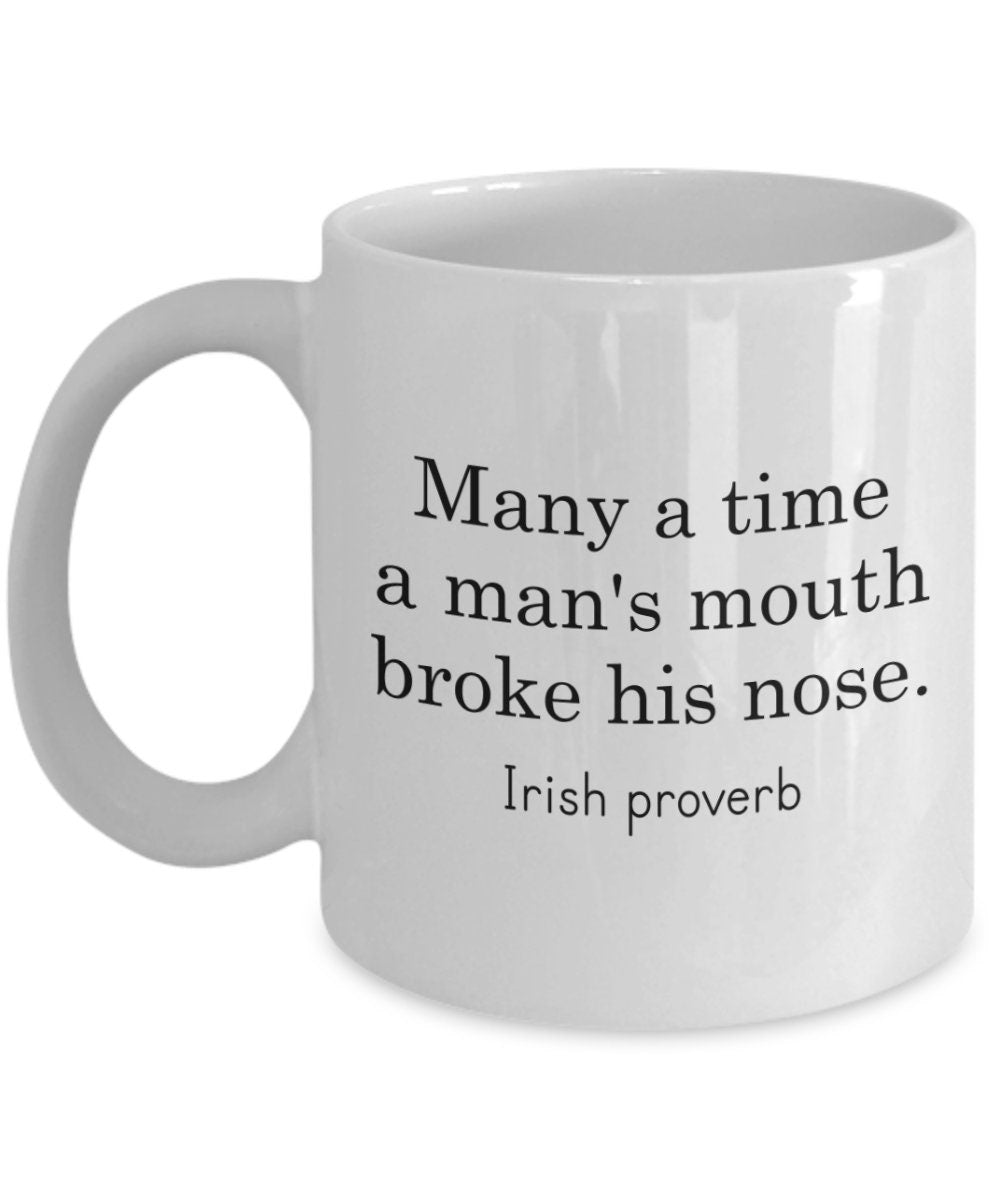 Broken Nose Mug Funny Broken Nose Gift Get Well Gift For Broken Nose A Man39s Mouth Broke His Nose Graphic Tee – Easygoing Wear · Great Gift For Fans