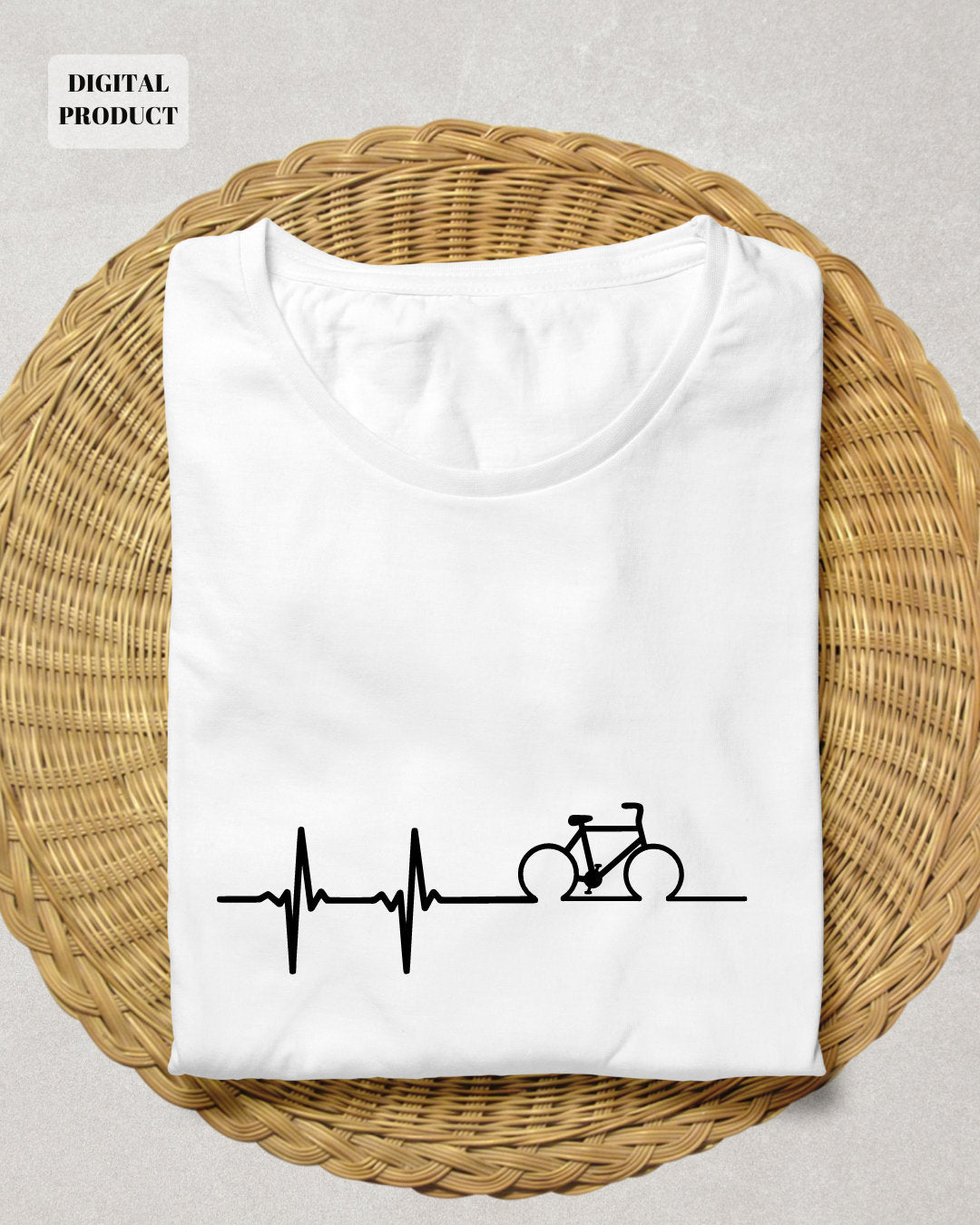 Heartbeat bicycle svg Love to ride svg Mountain bike svg file Cycling svg Bicycle Ride Commercial Use Graphic Tee – Fan Favorite · Perfect For Daily Wear
