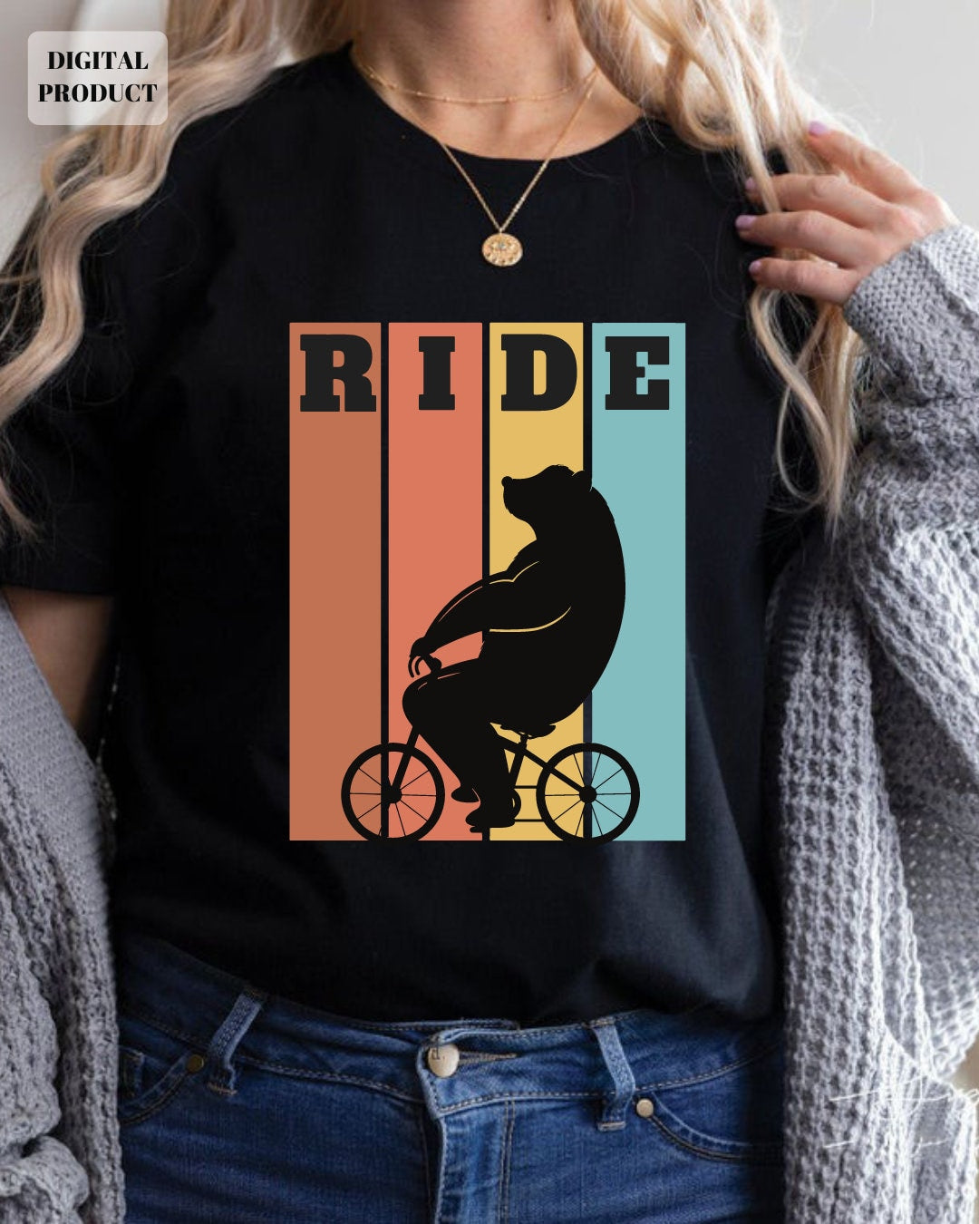 Bear cycling Bear cyclist svg Bear riding bicycle svg Mountain bike svg Cycling svg Bicycle Ride Shirt design Commercial Use Graphic Tee – Bold Style · Trending Graphic Apparel