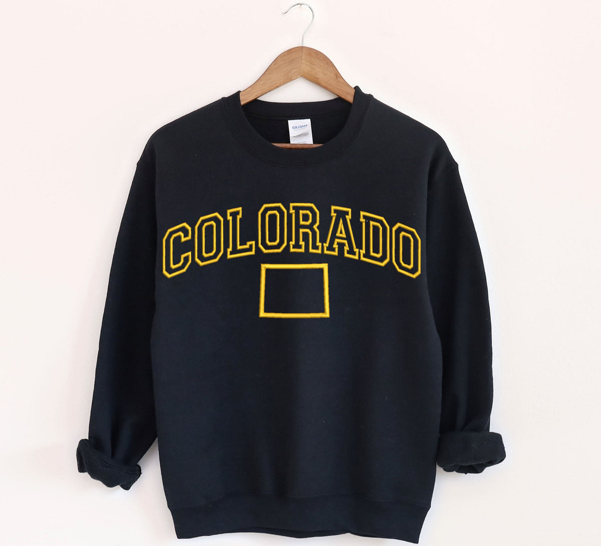 Embroidered USA State Sweatshirt Personalized States Map Sweatshirt New York Crewneck Texas Crewneck ALL States Map EmbroideryChristmas Sweatshirt – Easygoing Wear · High-Quality Print