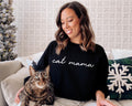 Cat Mama Sweatshirt Cat Mum Sweatshirt Cat Mom Sweatshirt Womens Cats Sweater Cat Lover Sweatshirt Cat Owner Gift Sweatshirt – Premium Graphic · Great Gift For Fans
