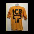 Vintage printed deep yellow athletic style T shirt quotICE Tquot Size medium 38 40 Graphic Tee – Feel-Good Design · High-Quality Print
