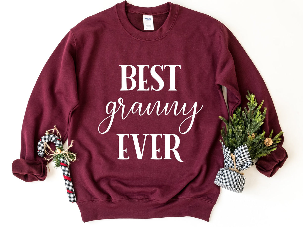 Best Granny Ever Sweatshirt Gift For Granny Mother39s Day Sweater Grandmother Crewneck Sweatshirt New Granny Pullover Mother39s Day Gift Sweatshirt – Aesthetic Look · Must-Have Style