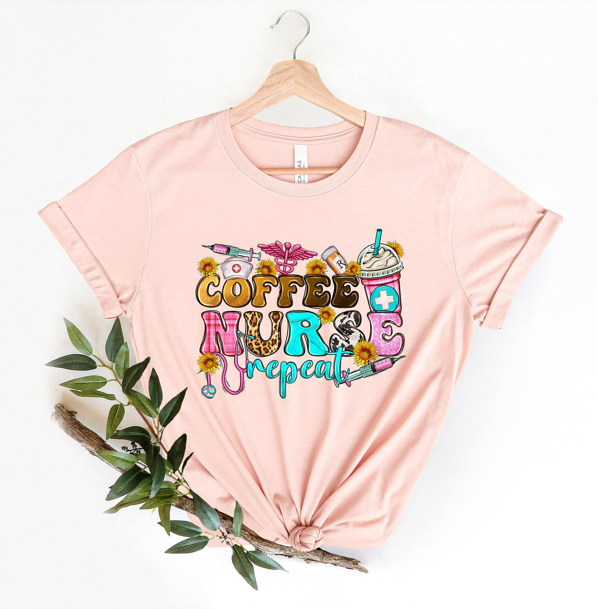 Coffee Nurse Repeat Nurse Gift Nursing Grad Shirt Medical Student Shirt Coffee Shirt RN Shirt Registered Nurse Funny Gift For Nurse Graphic Tee – Feel-Good Design · Top Pick For Any Outfit