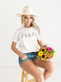 Wildflowers TShirt Floral Print Shirt Womens Bo Ho Shirt Plants T Shirt Wild Flowers TShirt Graphic Tee – Everyday Comfort · Perfect For Daily Wear