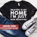 Christian Shirt Pastor Shirt Christian Gifts Funny Priest Shirt Religious Shirt Heaven Is My Home I39m Just Here Recruiting TShirt Graphic Tee – Easygoing Wear · Top Pick For Any Outfit