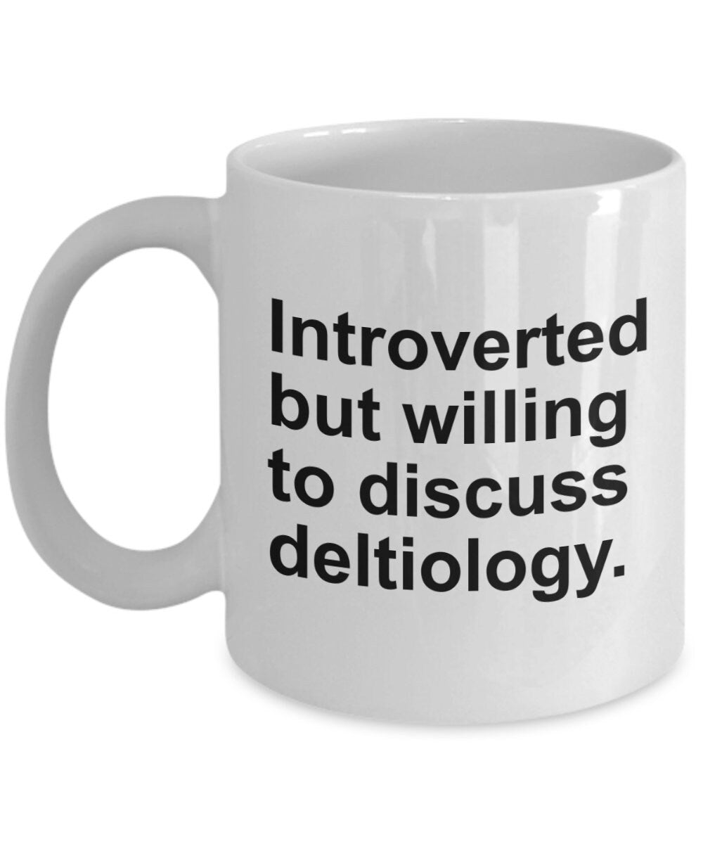 Postcard Collector Gift Deltiology Coffee Mug Funny Deltiologist Present Postcard Lover Gift Willing to Discuss Deltiology Graphic Tee – Soft Feel · Perfect For Daily Wear