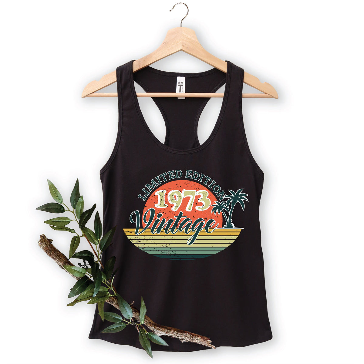 Vintage 1973 Limited Edition Tank Top Racerback Vintage 1973 Tank Top 50th Birthday Tank Top 50th Birthday Racerback Vintage Birthday Tank Top – Premium Graphic · Perfect For Daily Wear