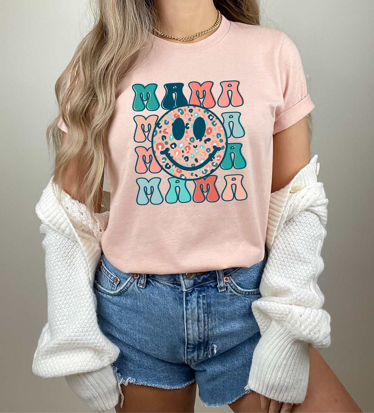 Mama Smiley Shirt Smiley Face Sweatshirt Aesthetic Mama Hoodie Happy Face Shirt For Mom Mothers Day Gift Mom39s Birthday Gifts Hoodie – Warm & Stylish · Great Gift For Fans
