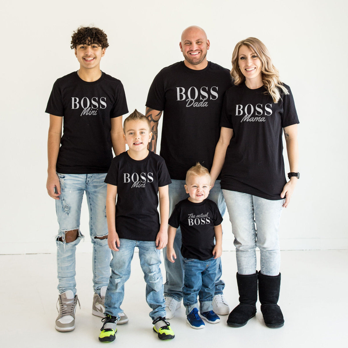 Matching Family TShirts Family Boss Shirts Boss Mama And Mini Boss Family Matching Outfit Family Matching Shirts Graphic Tee – Aesthetic Look · High-Quality Print