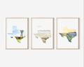 Texas Landscape Watercolor Art Prints Bluebonnets Marfa Graphic Tee – Warm & Stylish · Trending Graphic Apparel