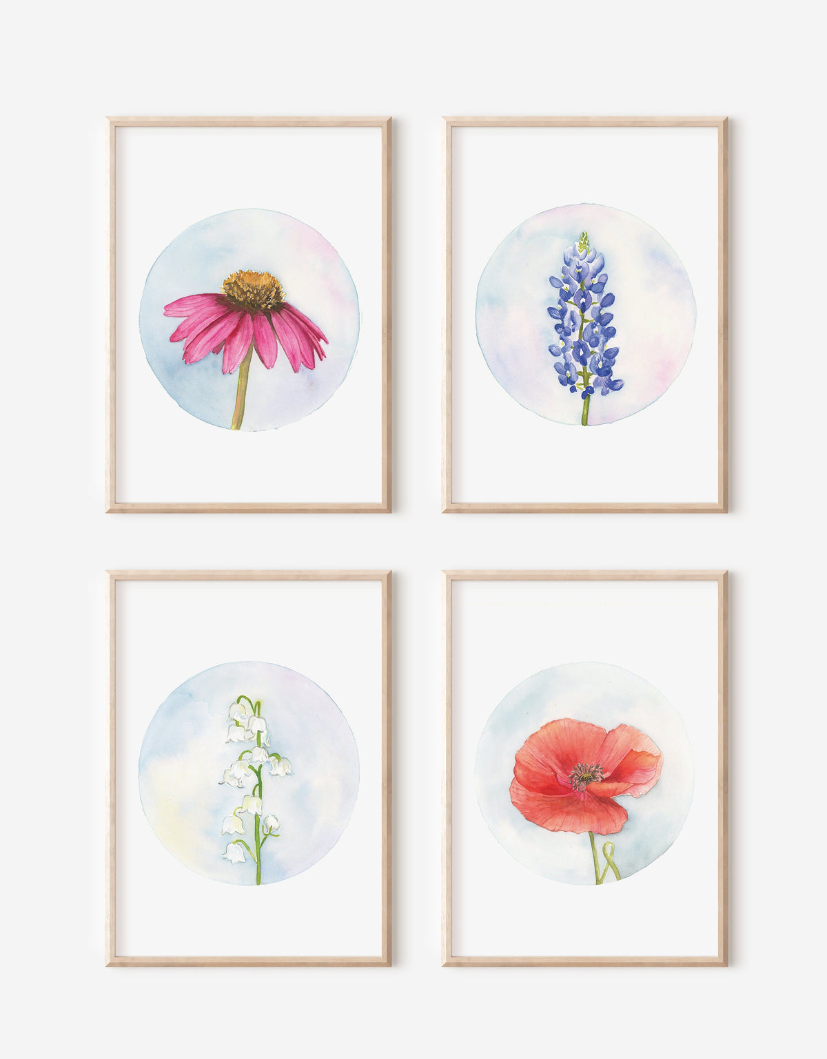 Texas Wildflower Watercolor Art Print 1 print Graphic Tee – Everyday Comfort · Top Pick For Any Outfit