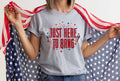 Just Here for the Boom Boom Shirt 4th of July Shirt Merica Shirt 4th of July USA Shirt Independence Day Shirt Red White Blue Graphic Tee – Easygoing Wear · High-Quality Print