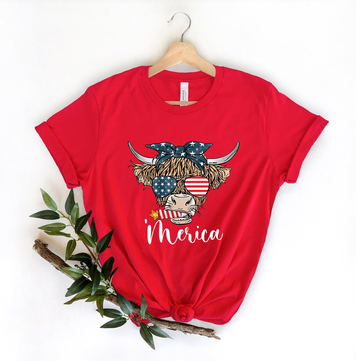 Oh My Stars Cow Shirt Highland Cow shirt Highland Cow With 4th July American Flag Shirt Fourth Of July Tee Independence Day Graphic Tee – Feel-Good Design · Trending Graphic Apparel