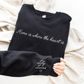 Personalised Heart Print On Sleeve Sweatshirt Sleeve Print Sweater Gift for Mum Mama Sweatshirt For Mums Kids Names Sleeve Print Sweatshirt – Warm & Stylish · Must-Have Style