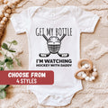 Hockey Baby Shower Gift Newborn Baby Clothes Hockey Toddler Outfit Hockey Tee Get My Bottle I39m Watching Hockey With Daddy Baby Bodysuit Graphic Tee – Everyday Comfort · Must-Have Style