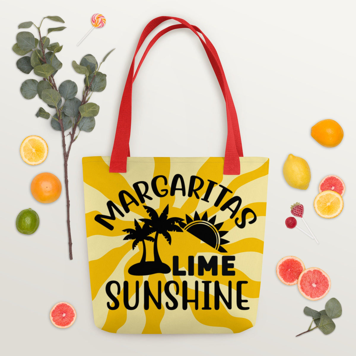 Margaritas Lime Sunshine Tote Bag holds up to 44 lbs Tote Bag – Premium Graphic · Must-Have Style