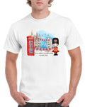 Kings Coronation Party Mens T Shirt Union Jack Tower Bridge London Eye King Charles III Royal Family Crown Graphic Tee – Aesthetic Look · Top Pick For Any Outfit