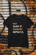 Overwatch 2 Eat Sleep Damage Repeat Gaming T Shirt Black Unisex T Shirt Perfect Gift for Gamers and Overwatch Fans Graphic Tee – Soft Feel · Top Pick For Any Outfit