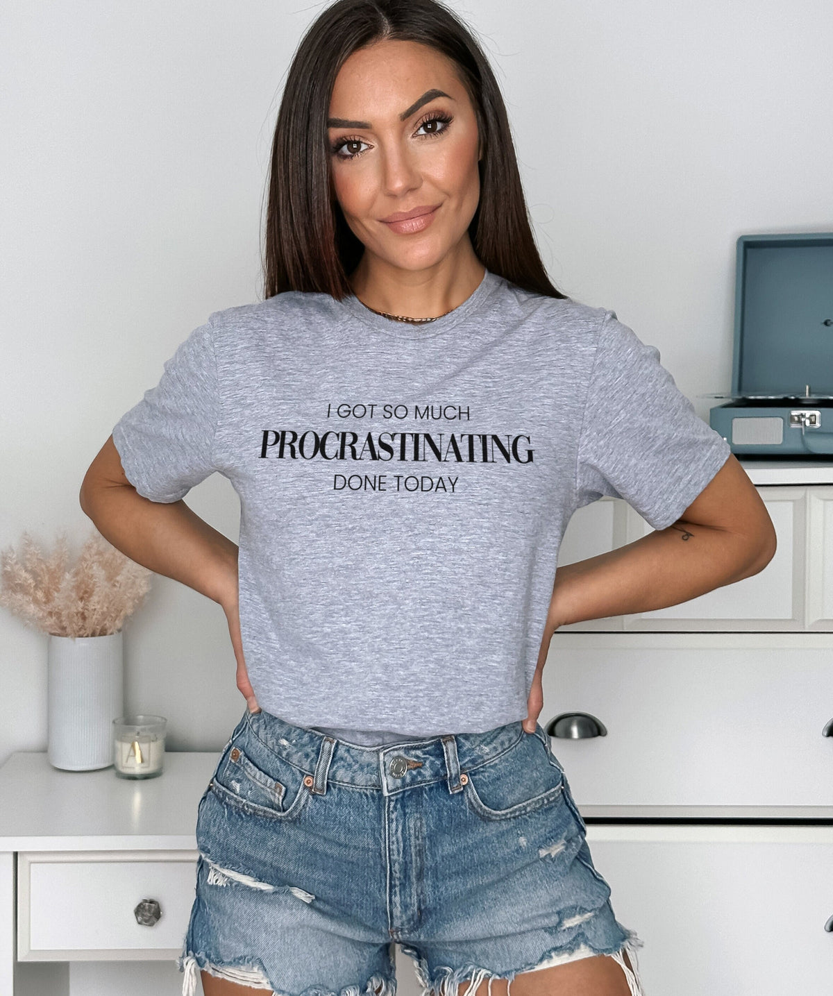 I Got So Much Procrastinating Done Today TShirt Funny Work Lazy Slogan T Shirt Graphic Tee – Cozy Vibes · Must-Have Style