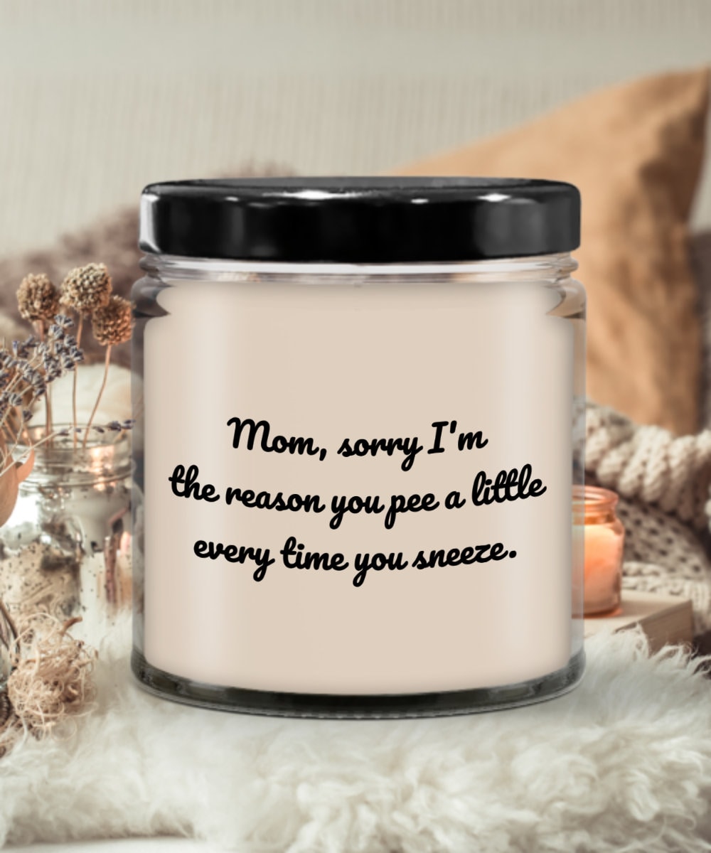 Funny Gift For Mom Mothers Day Candle Funny Sarcasm Gift For Mother Mom39s Birthday Sorry I39m The Reason Graphic Tee – Everyday Comfort · Great Gift For Fans