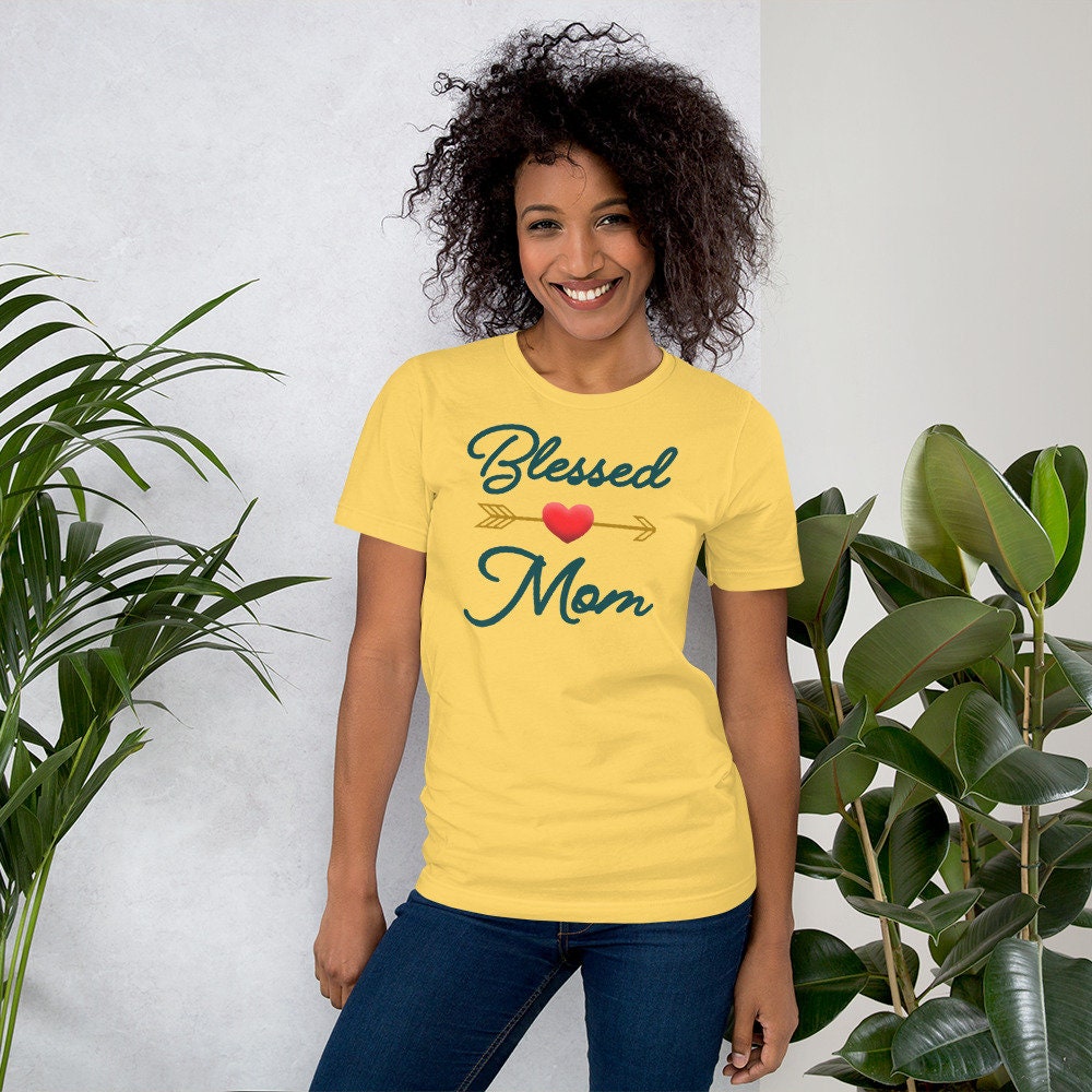 Blessed Mom Womens Soft T shirt Graphic Tee – Easygoing Wear · Trending Graphic Apparel