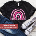 Postal Worker Rainbow TShirt Postal Worker Shirt Mail Carrier Shirt Postman Gift Mailman Shirt Mail Shirt Postal Worker Gift Graphic Tee – Premium Graphic · Great Gift For Fans