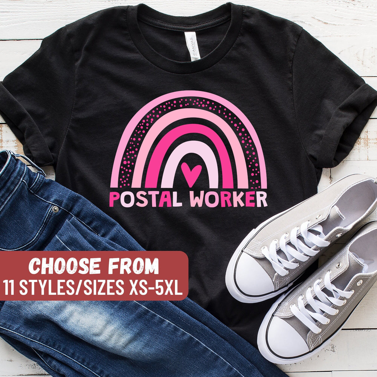 Postal Worker Rainbow TShirt Postal Worker Shirt Mail Carrier Shirt Postman Gift Mailman Shirt Mail Shirt Postal Worker Gift Graphic Tee – Premium Graphic · Great Gift For Fans
