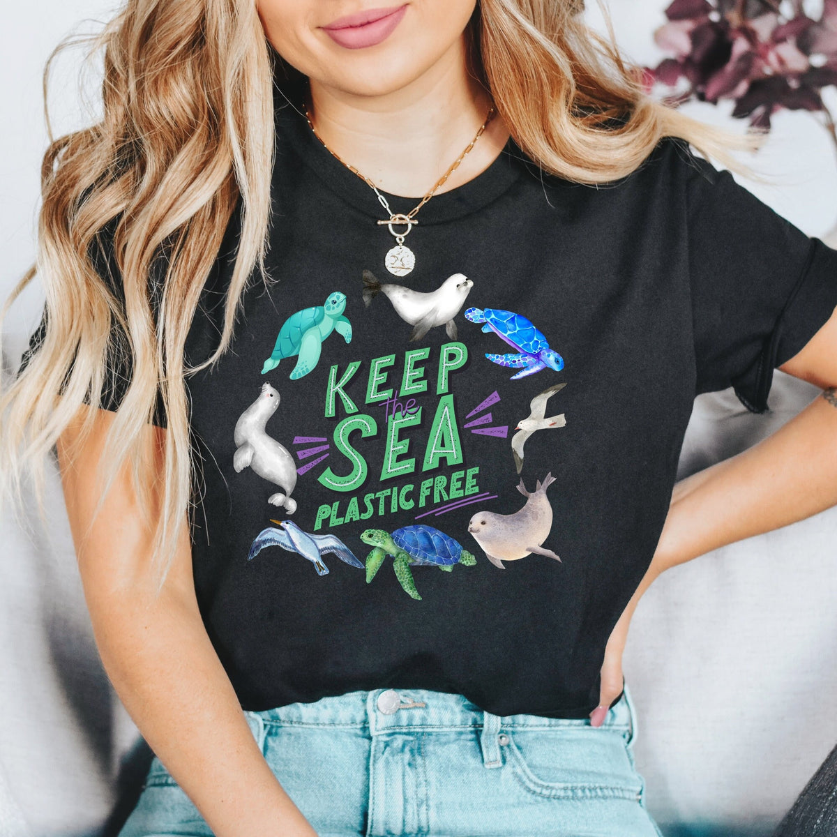 Keep the Sea Plastic Free Shirt Save the Ocean Save the Turtles Tshirt Sea Life Shirt Earth Day Tee Environmental Activist Shirt Graphic Tee – Warm & Stylish · Top Pick For Any Outfit