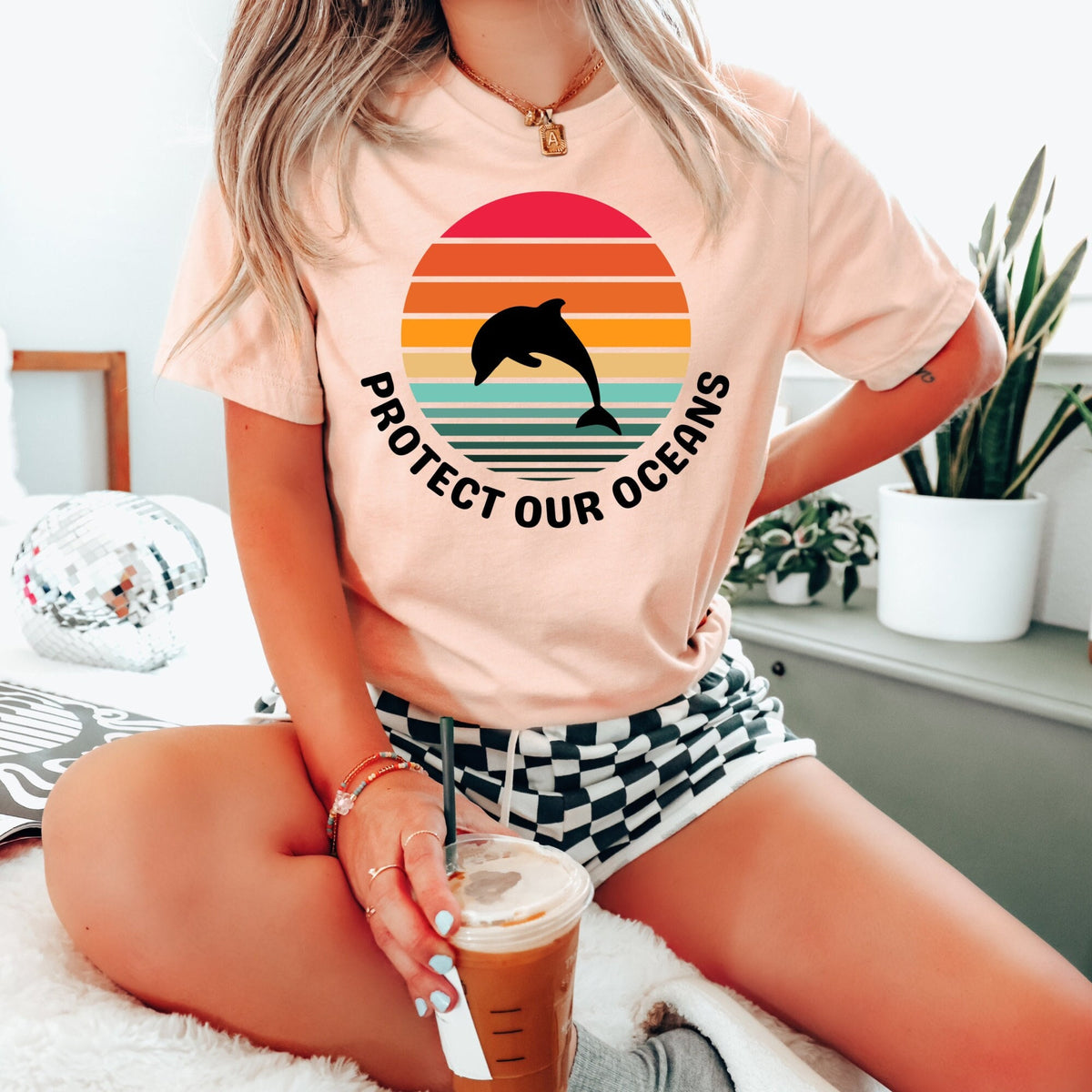 Protect Our Seas Shirt Evironmental Tshirt Save the Ocean Save the Dolphins Earth Day Shirt Save the Planet Tshirt Climate Change Graphic Tee – Easygoing Wear · Trending Graphic Apparel