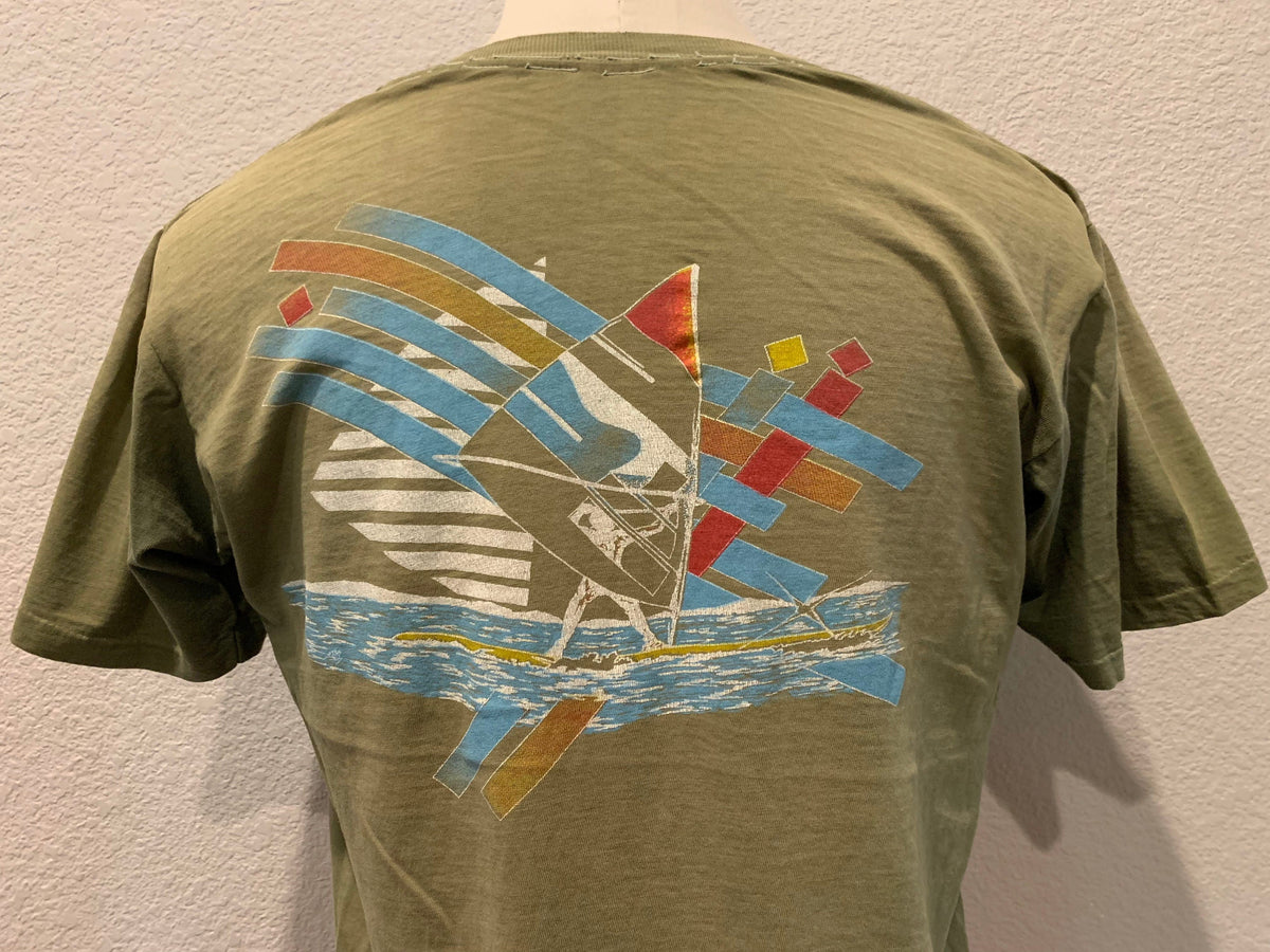 Vintage 8039s Cozumel Sailing Olive Green T Shirt Size L Graphic Tee – Feel-Good Design · Must-Have Style