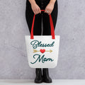 Blessed Mom Tote Bag holds up to 44 lbs Tote Bag – Everyday Comfort · Trending Graphic Apparel