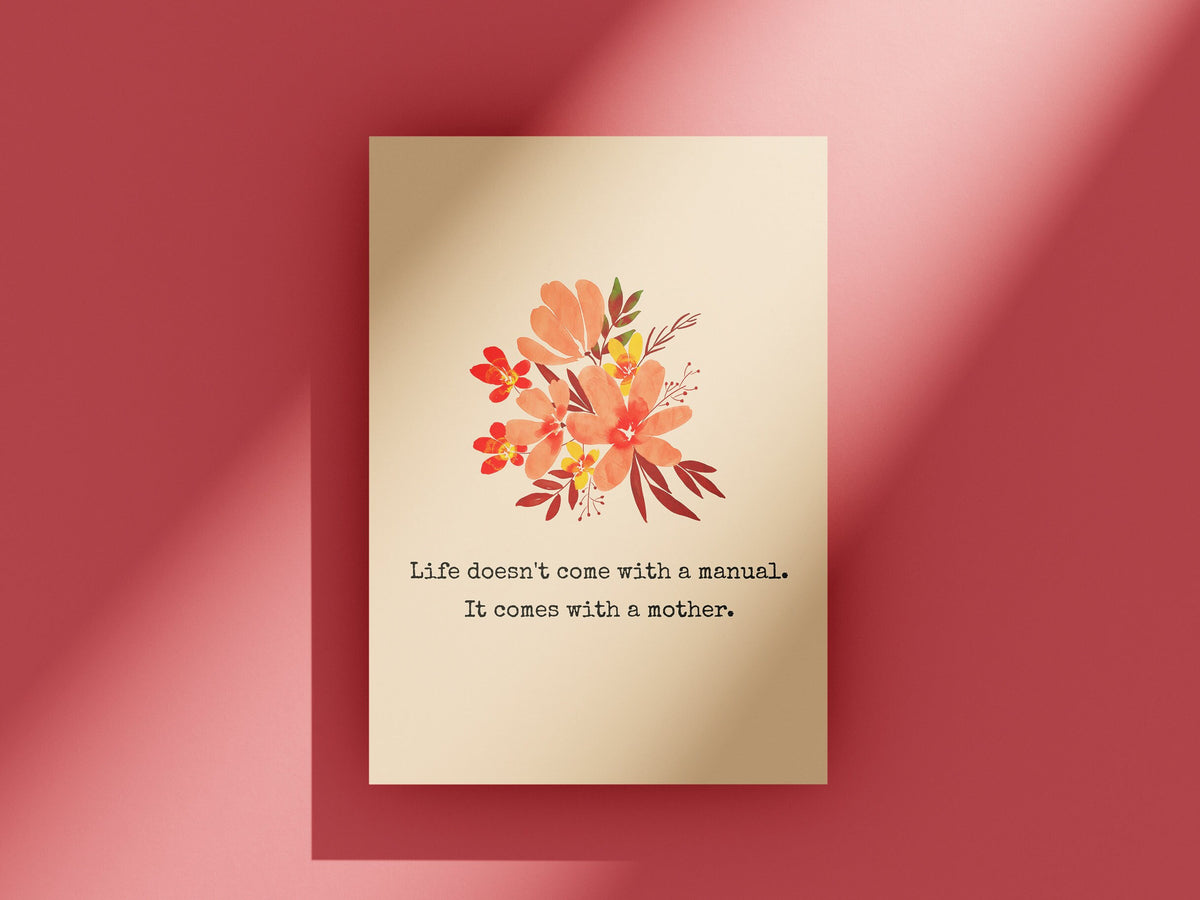 Funny Mother Printable Card Mother39s Day Card Mom Card Mother39s Birthday Instant Download Digital Card It Comes With a Mother Graphic Tee – Easygoing Wear · High-Quality Print